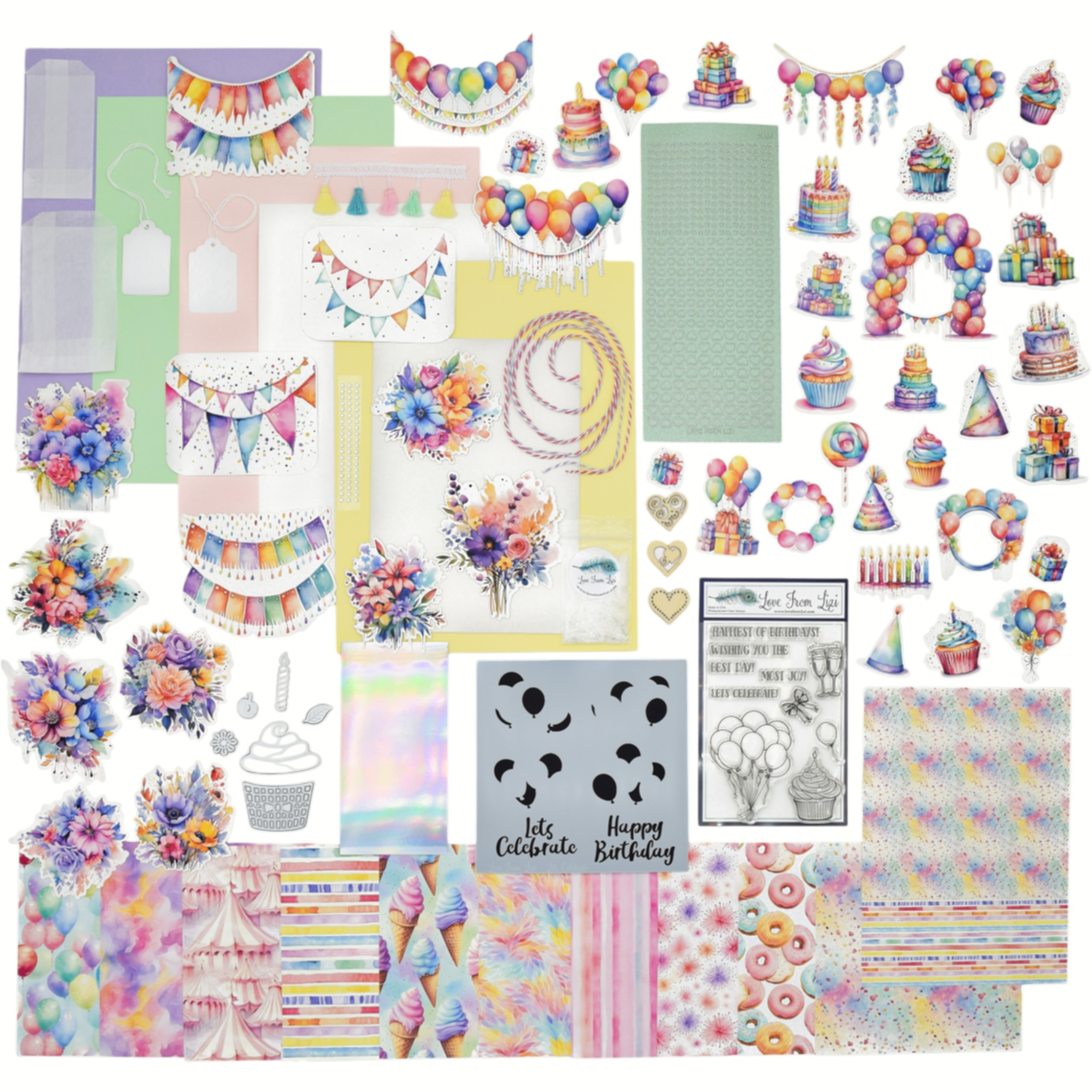 LFL January 25 Card Kit - Lets Celebrate